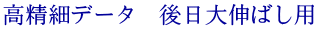 高精細データ  後日大伸ばし用