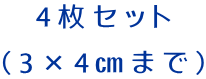 4枚セット （3×4㎝まで）